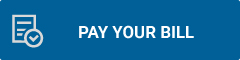 Blue button with orange billing icon and white text prompting users to pay their medical imaging bill.