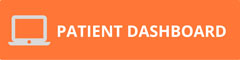 Orange button with white text instructing medical imaging patients to access their patient dashboard.