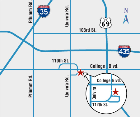 Map of Element Imaging Center Overland Park location.