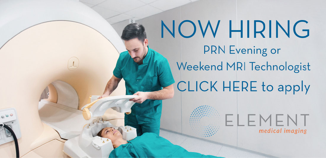 Now Hiring PRN evening or Weekend MRI Technologist